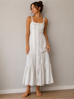 Z&L lurex threaded beach dress Medium